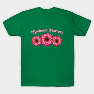 Kindness Matters Pink Design T-Shirt